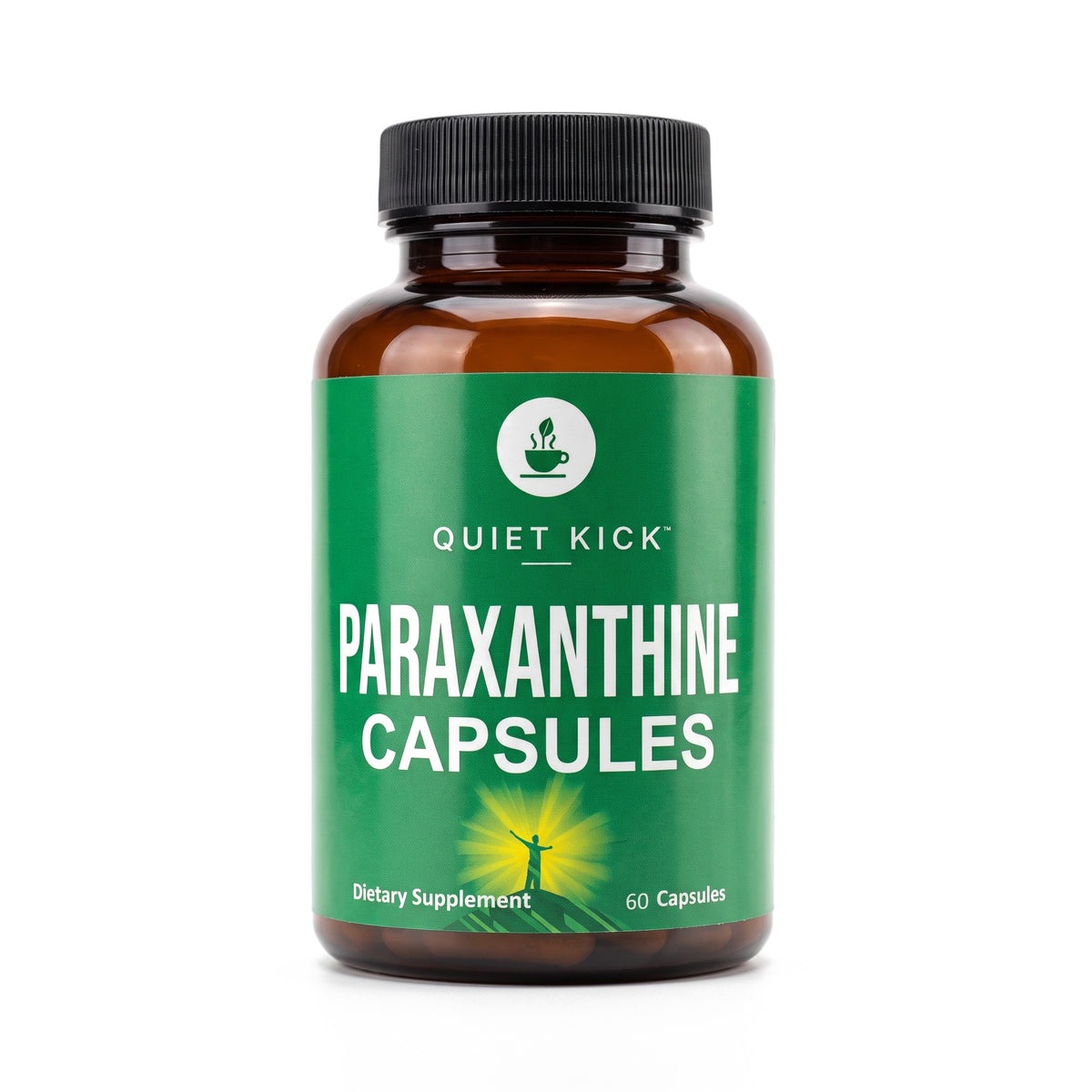 Quiet Kick™ Paraxanthine Energy Capsules, 60-count bottle, front view